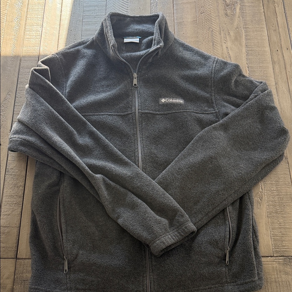 Columbia Men's Charcoal Zip-Up Sweater